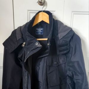 Abercrombie Technical Jacket, Men's Small, Black